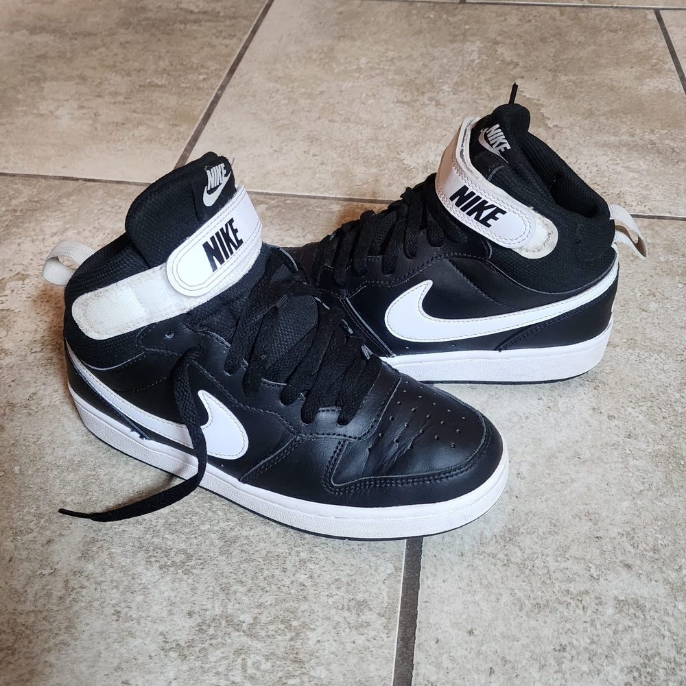 Nike Black and White High-Top Sneakers